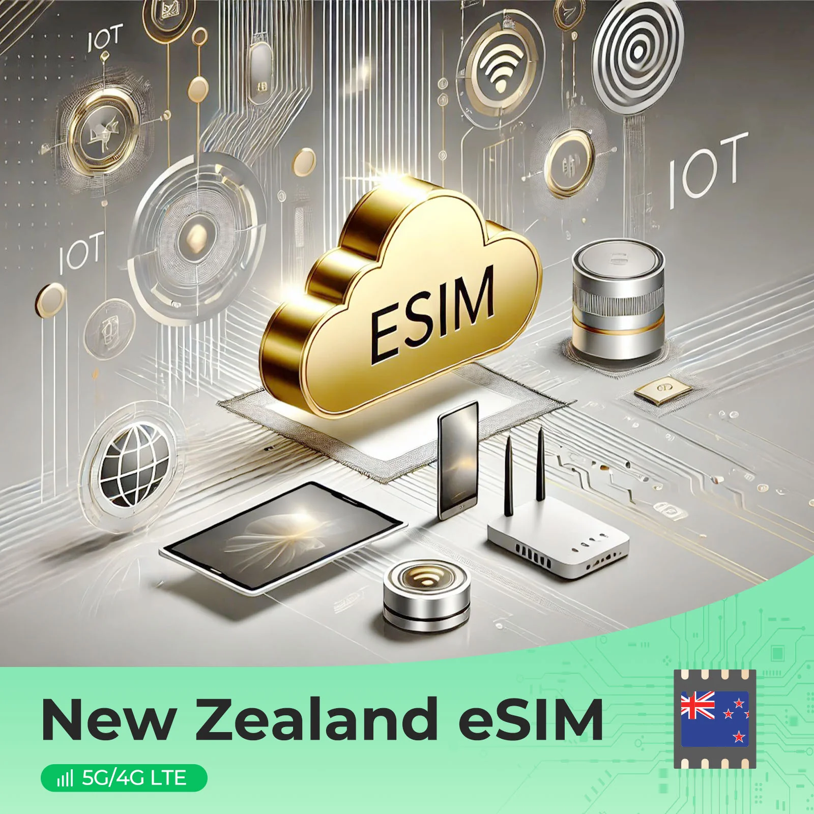 New Zealand Prepaid Travel eSIM - 4G/5G Data, Hotspot, No Roaming, Easy Activation